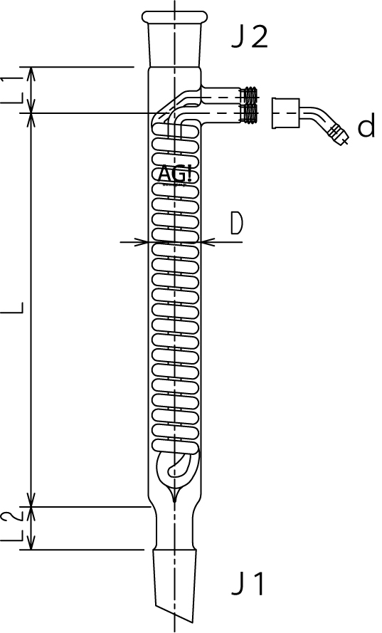 アズワン チタン冷却蛇管 MR-03 1-5849-03 通販