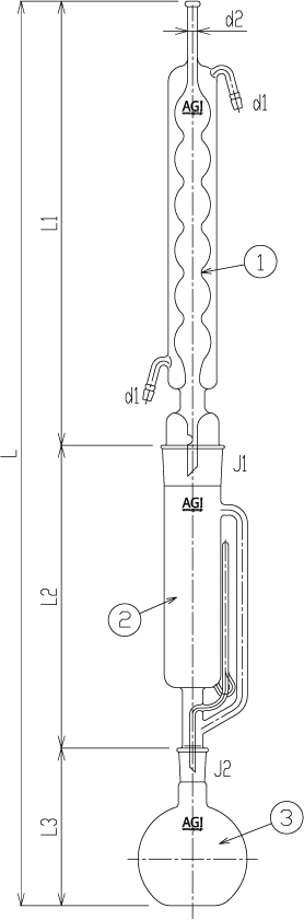 ソックスレー抽出装置 | 抽出装置・濃縮装置 | ガラス実験器具