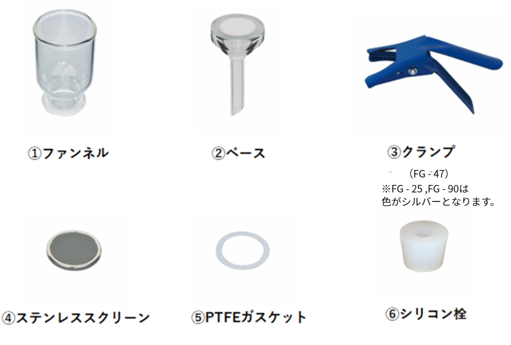 吸引ろ過セット | 理化学用ガラス機器の制作・販売【旭製作所】